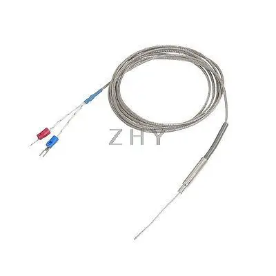 

2M Wire Temprature Sensor Thermocouple Probe K Type 50mm x 1mm