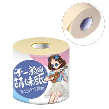 

4 Rolls/pack Toilet Roll Paper 3 Layers Home Bath Toilet Roll Paper Primary Bamboo Pulp Toilet Paper Tissue Roll for Kitchen