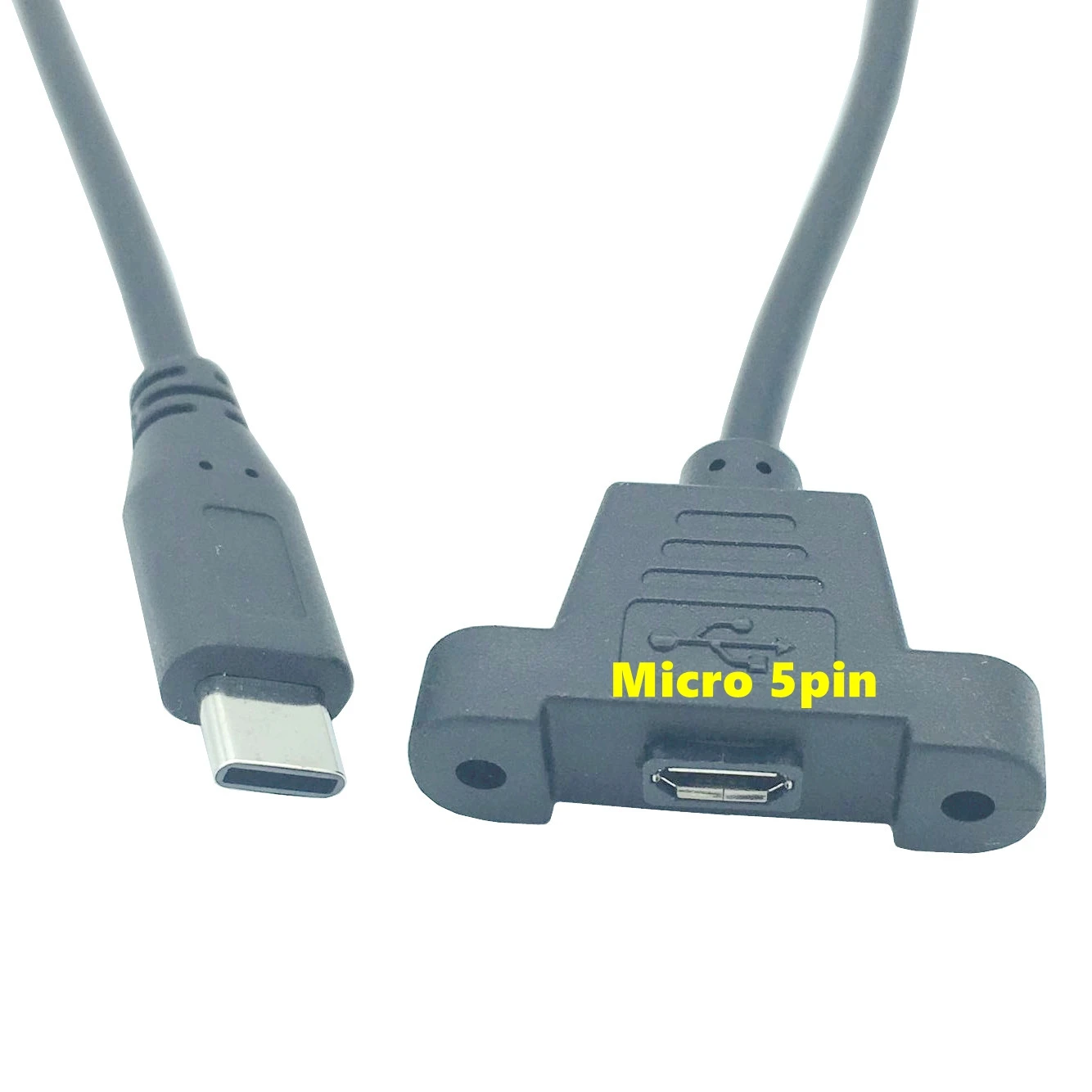 Type c Штекерный разъем к Micro USB 2 0 гнездовой Удлинительный кабель 50 см с винтами и