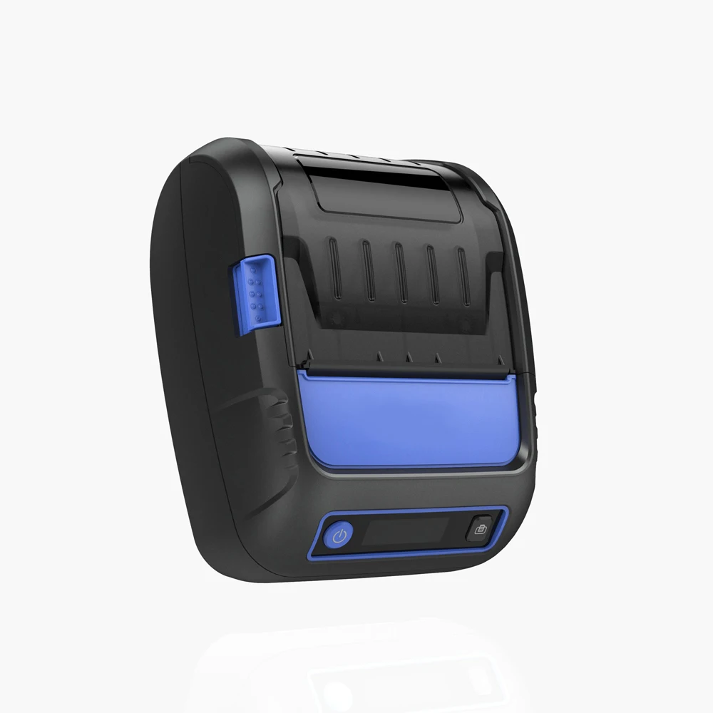BLACK Мини термопринтер портативный Bluetooth принтер этикетка наклейка со штрих-кодом 58 мм Термопринтер - Цвет: BLACK