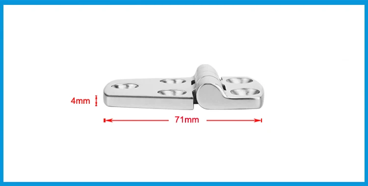 BSET MATEL сверхмощный SS316 Лодка Караван RV палубный ящик шкафа заподлицо дверная планка судовая петля лодка шарнир Стыковая петля оборудование - Цвет: 71mm