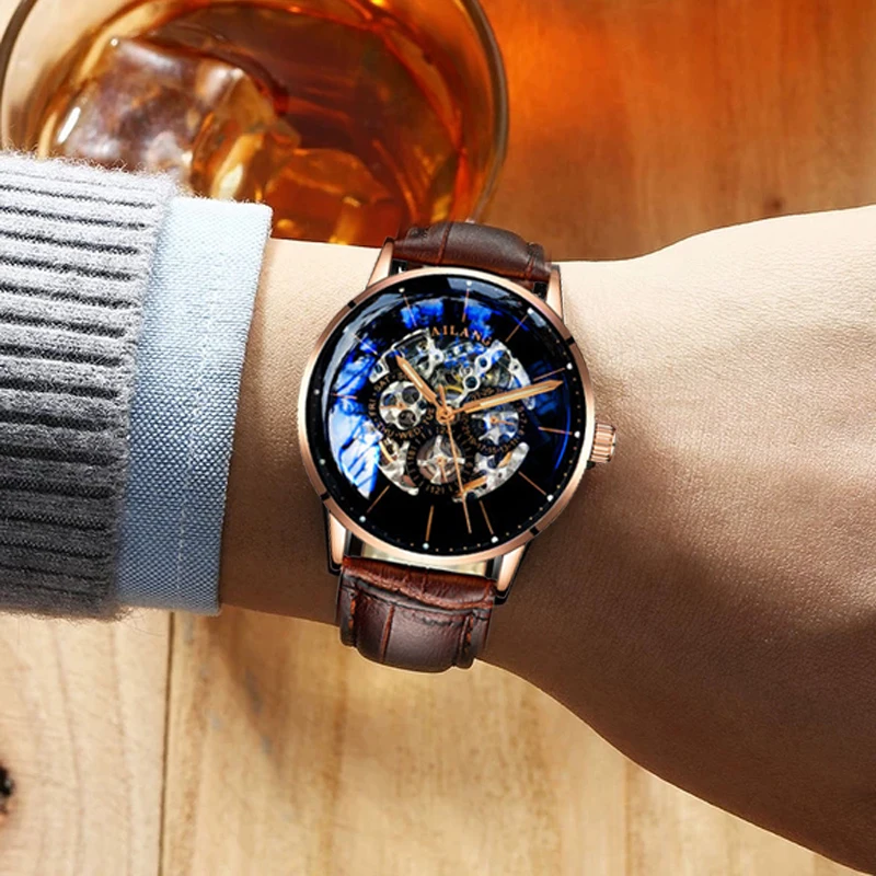 2018 Новинка reloj AILANG Роскошные Мужские механические Автоматические часы