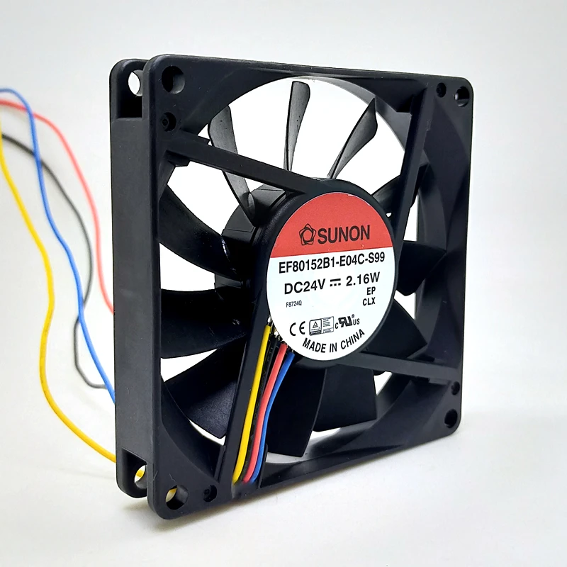 Вентилятор охлаждения Sunon EF80152B1-E04C-S99 8 см 24V 8015 PWM с контролем температуры