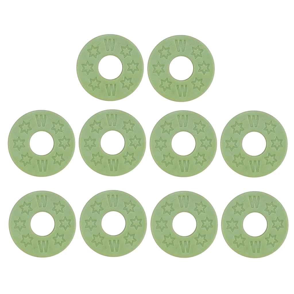 10pcs Guitar Strap Block Rubber Lock Washer Gasket Cushion for Guitar Parts