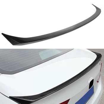 

Carbon Fiber Style Car Rear Lip Spoiler Tail Trunk Wing Trim For Honda Accord 10th 2018 ABS Plastic