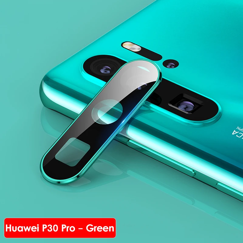 Роскошный протектор объектива камеры для huawei P30 Pro P30 Закаленное стекло пленка камеры для huawei P30 Pro металлический объектив задней камеры - Цвет: P30 Pro - Green