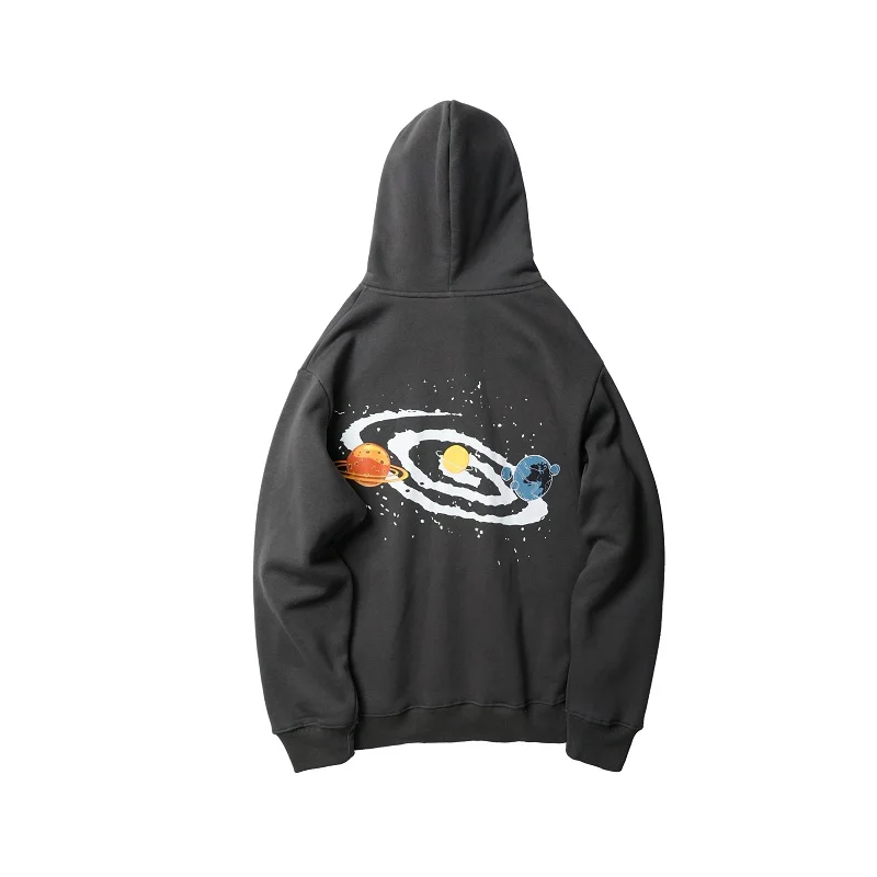 gray Мужские толстовки из хлопка W2079 - Цвет: gray