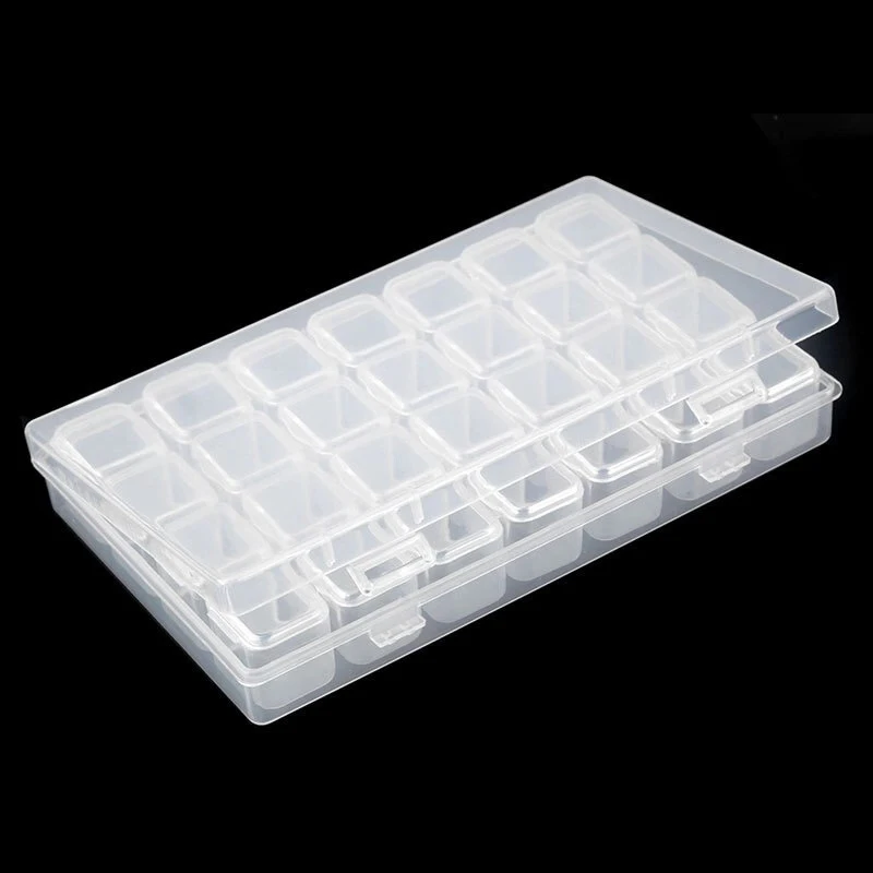 28 Grids Dismountable Diamond Embroidery Accessories Diamond Painting Boxes Cross Stitch Cases Storage Organizer Home Storage