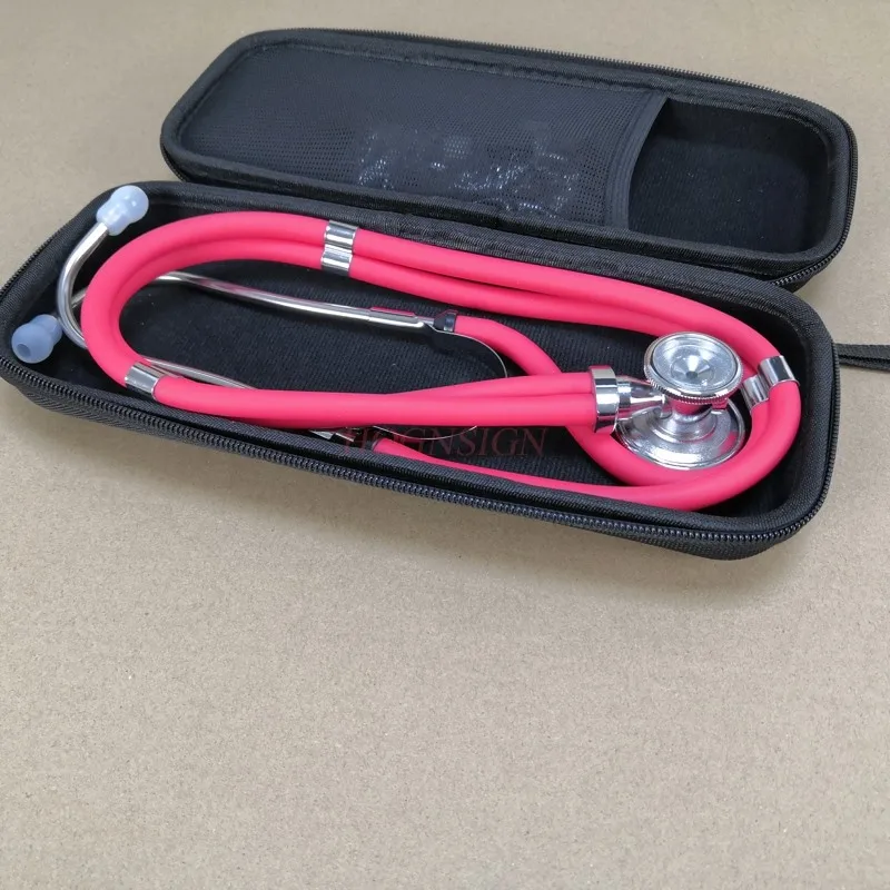 Portable stethoscope storage box red Stethoscope double-sided stethoscope pediatric double-sided