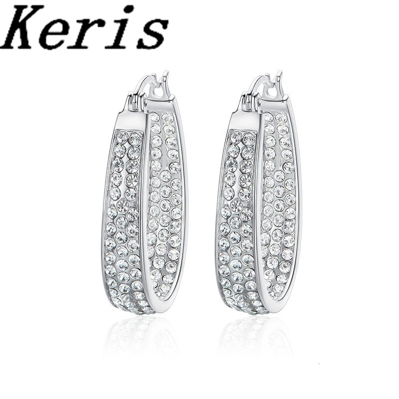 

High-quality Swa is the best material. Shining curved female earrings