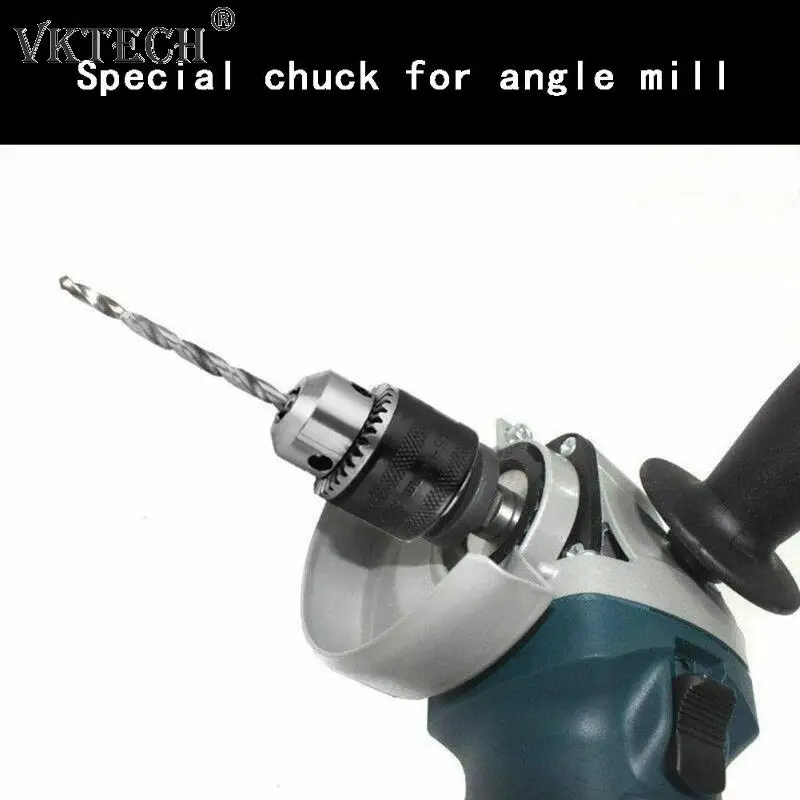 

Electric Drill Chuck Angle Grinder Drill Chuck with Chuck Key Self-locking Iron Collet Electric Accessories