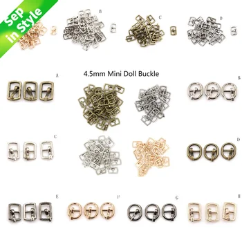 3/10PCS 4.5mm Mini Buckle DIY Patchwork Buckle For Dolls Clothing Adjustable Accessories Handmade Sewing 1