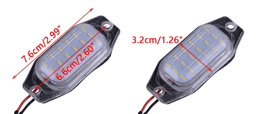 CITALL 2 шт. подходит для Toyota J80 Land Cruiser Prado Lexus LX450 светодиодный номерной знак светильник 3W