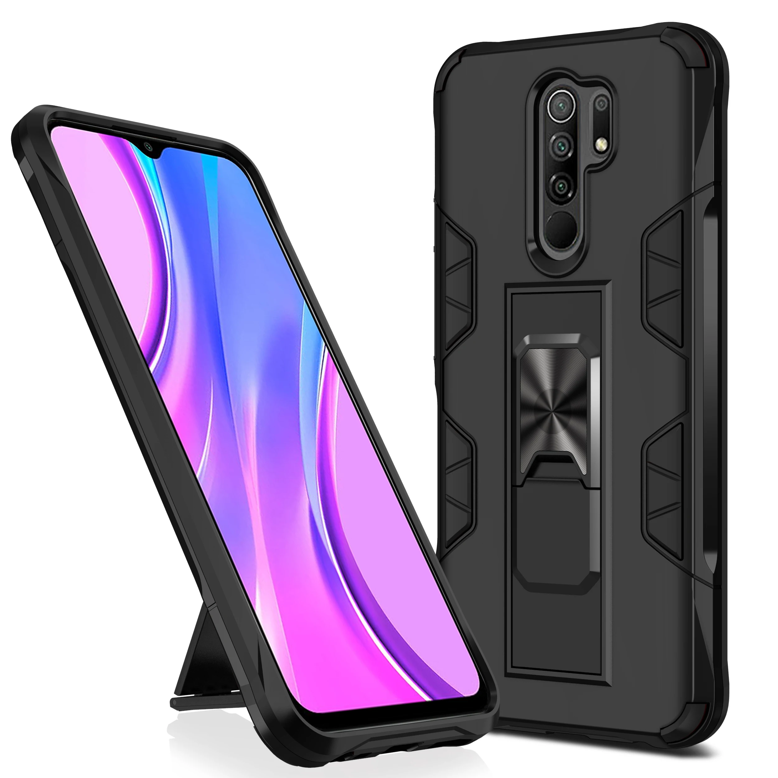 Противоударный защитный чехол для Xiaomi Mi A3 Lite CC9e 9T Pro 9 SE F1 с кольцом подставкой redmi