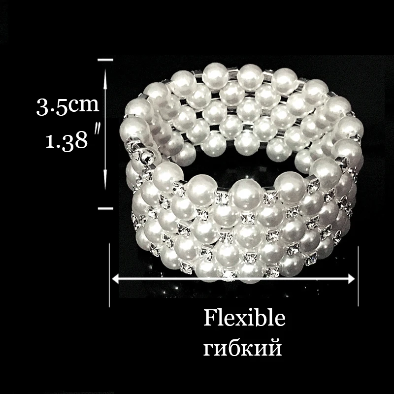 طقم مجوهرات الزفاف الزفاف سلسلة من اللؤلؤ حفلة موس...