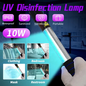 

Handheld UV Sterilization Light Disinfection Lamp Wand with Switch UK Plug Sterilizer Deodor UV light Sterilizer Deodor