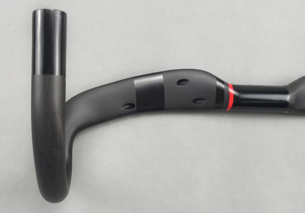 TMAEX Полный руль для дорожного велосипеда из углеродного волокна черный матовый карбоновый руль/изогнутая ручка бар ультра легкие части