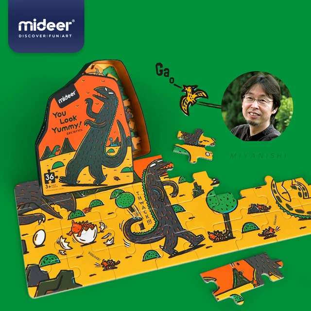 Puzzle Animaux de la ferme MIDEER - 6 pièces - Pour enfants de 2 ans et plus