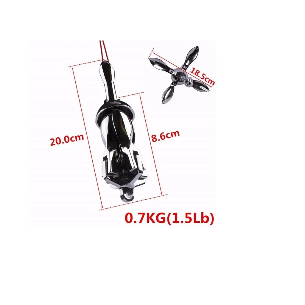 Нержавеющая сталь 0,7 кг/1.5lb складные грейнеля анкеры для лодки Jetski каяк