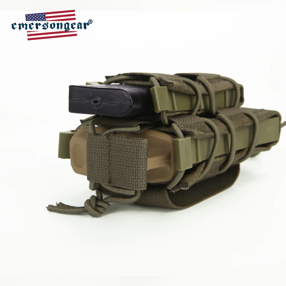 Emerson gear Emerson двухэтажный подсумок Molle с открытым верхом винтовка пистолет маг легкий доступ Охота страйкбол военная армейская Экипировка