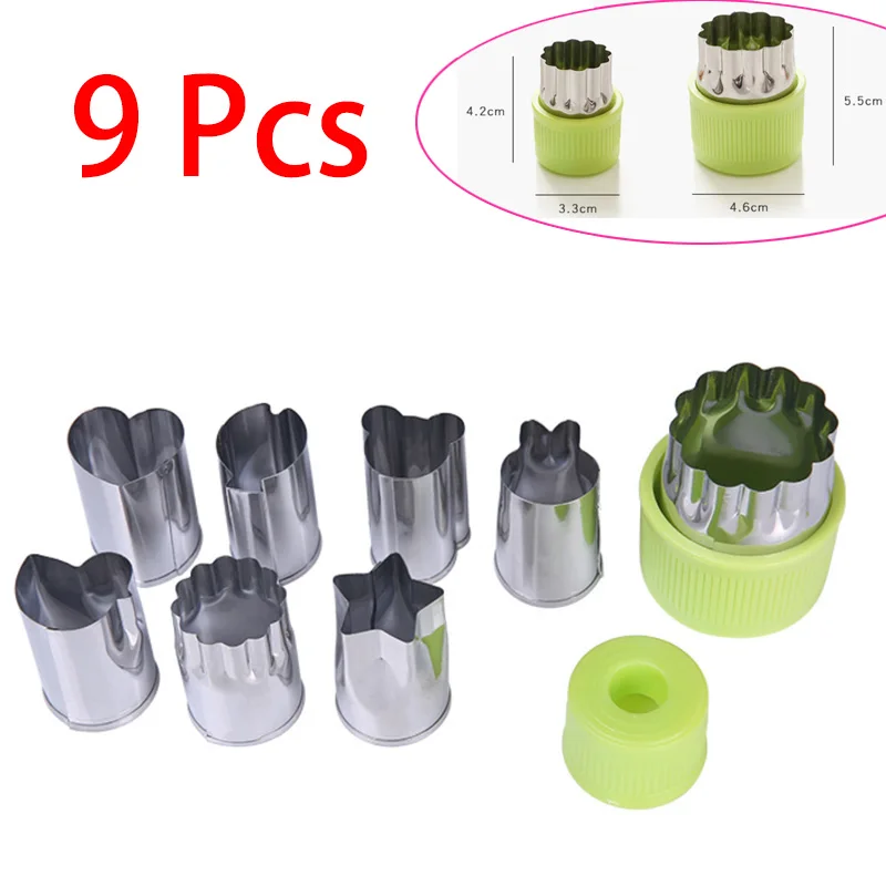 MJ-9Pcs С рисунком рождественского оленя деревянная Скалка тиснение выпечки печенья лапша печенье, фондан, пирог тесто разрисованный борд Снежинка - Цвет: MJ-9Pcs