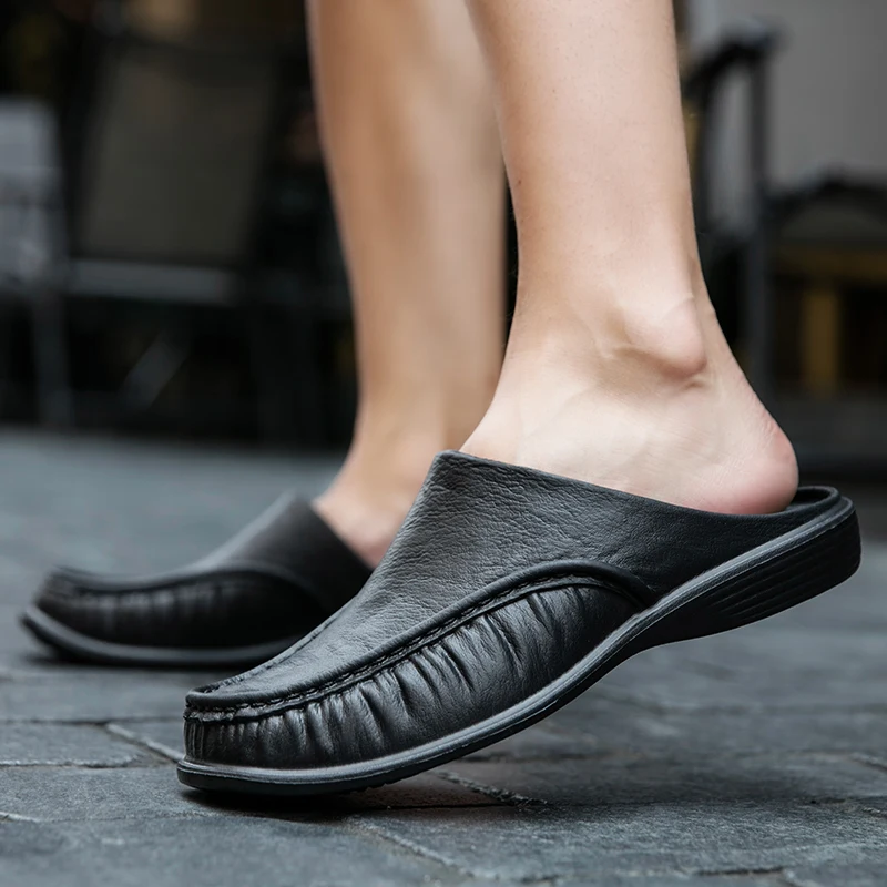 

Summer Shoes Men's Slipper 40-47 EVA Soft Work Casual Shoes Men Flip-flops Slingbacks Outdoor Fashion Beach Sandals Men 2019