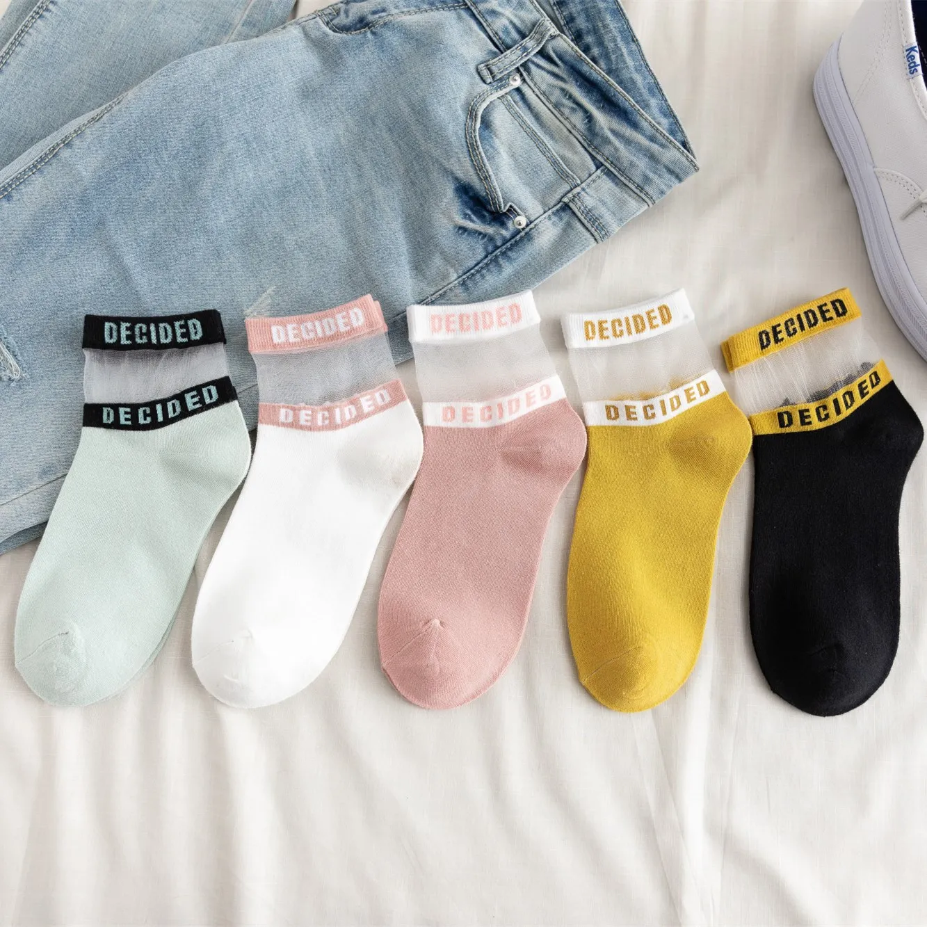 1 пара, модные корейские стильные женские хлопковые шелковые короткие носки, яркие цветные кружевные повседневные Дышащие носки с буквами, розовые носки