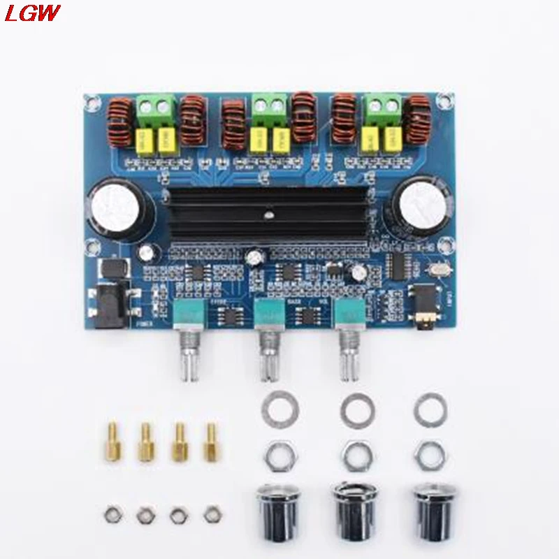 XH-A305 Bluetooth 5.0 Stereo Digital Power Amplifier Board TPA3116D2 50Wx2+100W 2.1 Channel Audio Bass Subwoofer AUX AMP Module