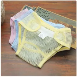 Couche culotte en maille respirante pour nouveau né, confortable, couleur bonbon, unisexe, à la mode, pour bébé 
