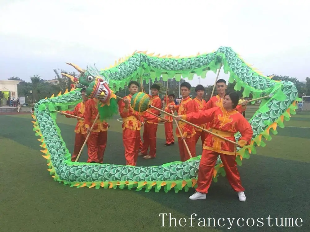 

6m Size 4 silk print fabric DRAGON DANCE parade ornament traditional Culture Chinese Spring Day Folk Festival KungFu New Year