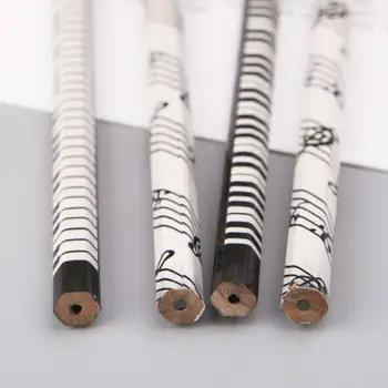 

4pcs Musical Note Pencil HB Standard Pencil Music Stationery Piano Notes School Student Gift 85WD