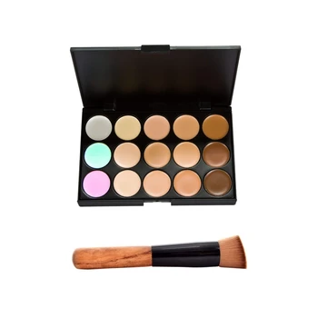 

15 Color Camouflage Concealer Make Up Cream Palette with Brush