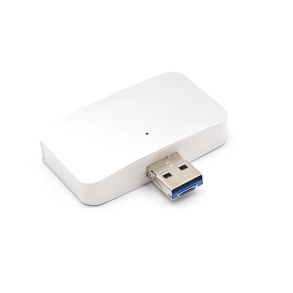 Серебристый Кард-ридер USB 3,0 все в одном SD/Micro SD Compact Flash смарт-карта памяти Адаптер Тип C OTG SD кард-ридер - Цвет: Серебристый