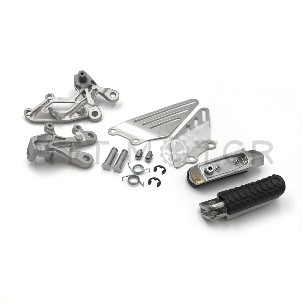 Aftermarket free shipping motorcycle parts Front Foot Peg Footrest Set For Kawasa NINJA ZZR1400 ZX14R 2006- Silver BLACK