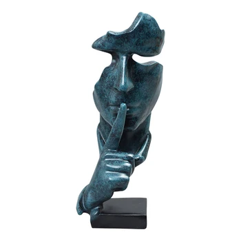 

Abstract Do Not Speak Character Statue Home Decoration Accessories Creative Home Ornament Sandstone Statue Decor Figurine