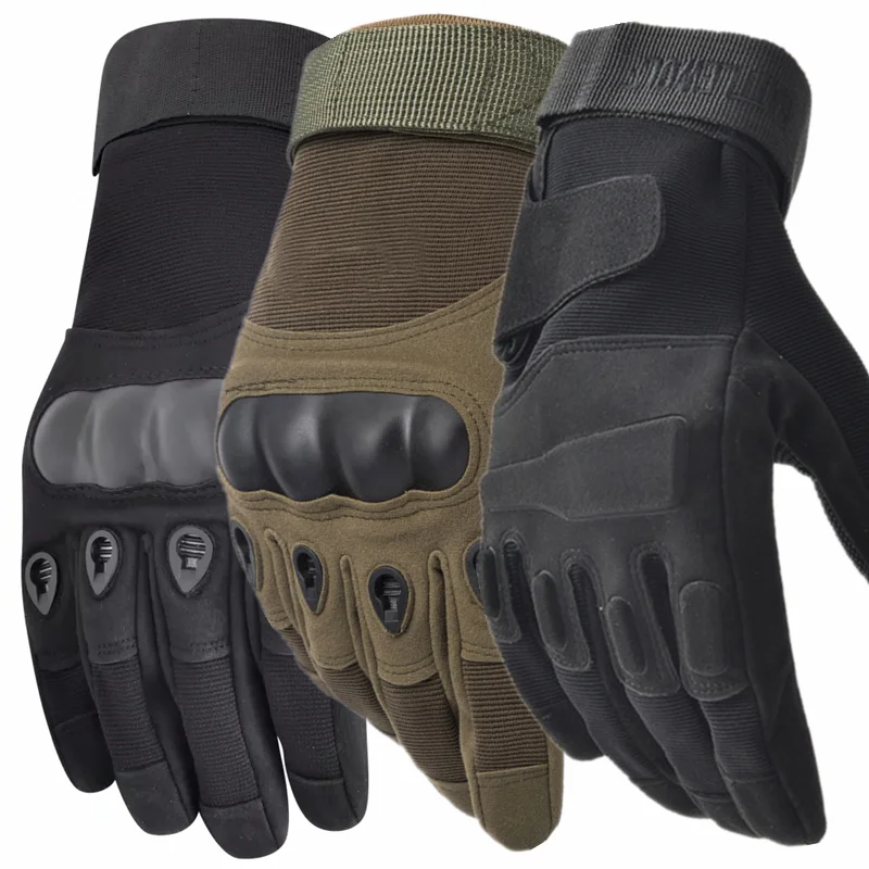 1 Pair Tactical Gloves Military Hard Knuckle Gym Men's and Women's Combat Gloves Shooting Airsoft Paintball Motorcycle