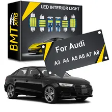 

BMTxms Canbus Vehicle LED Interior Map Dome Trunk Light Kit For Audi A3 8L 8V 8P A4 B5 B6 B7 B8 A5 A6 C5 C6 C7 A7 A8 D2 D3