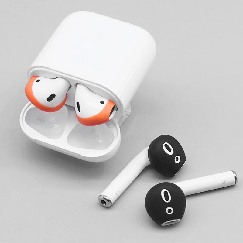 For Apple airpods anti-lost silicone sleeve wireless Bluetooth headset case ultra-thin non-slip ear caps for air pods earphone
