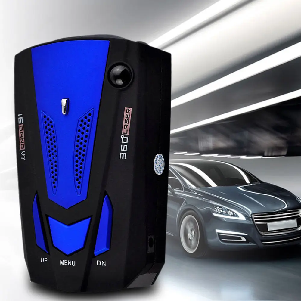 Автомобильный радар детектор V7 антиударное лазерное голосовое предупреждение о