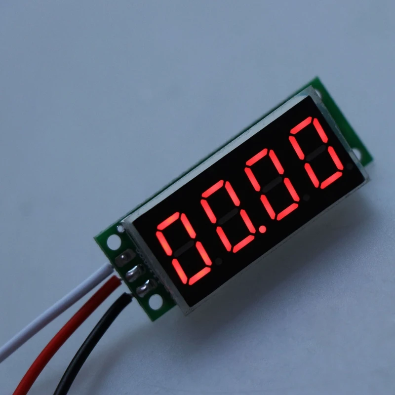

Drop Shipping 4 Digit 0.36" Mini Digital Voltmeter DC0-33V Voltage Meter Panel Electric Tester