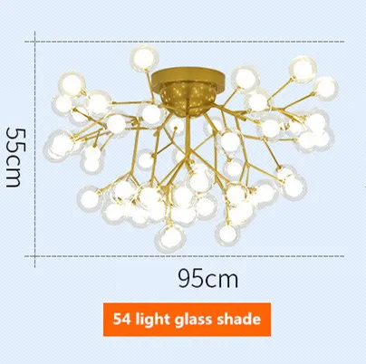 Пост современный двойной стеклянный абажур G4 Led подвесной светильник люстра, подвесной светильник для гостиной Luminaria Подвесная лампа Lamparas - Цвет абажура: 54 light
