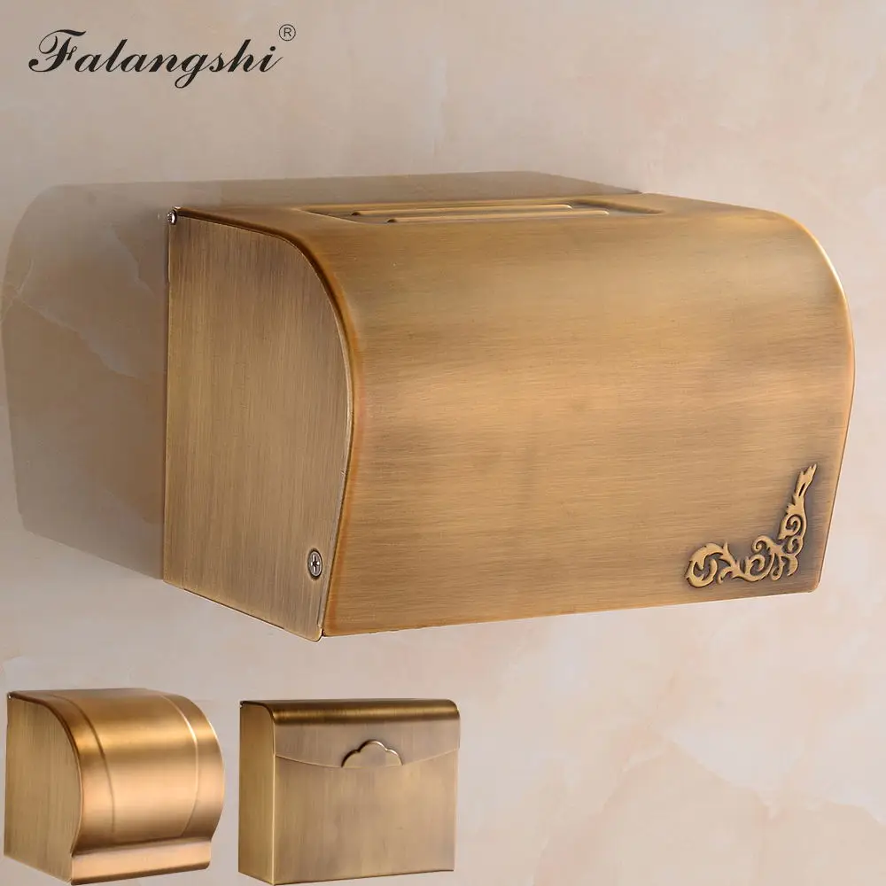Antique Copper Toilet Roll Paper Holder Dispenser Bronze Phone With Shelf Bathroom Accessory Tissue Boxes WB8210 | Обустройство дома