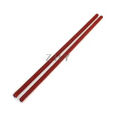 

8mm x 4.5mm x 300mm US Standard Red Chromium Alloy Compression Spring 2 Pcs
