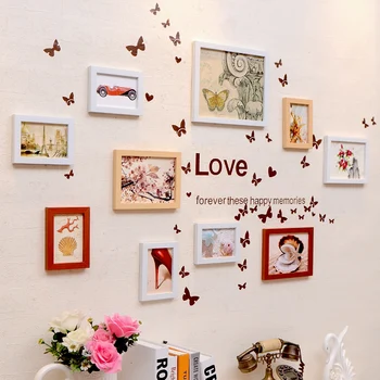 

Modern Simple Style Frame for Picture 10pcs Photo Frame Set for Home Decoration Elegant Picture Frame for Family Porta Retrato L