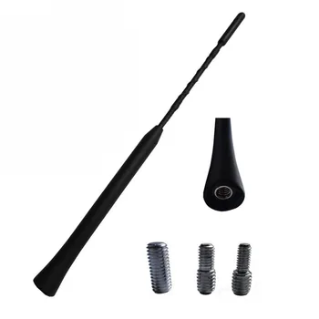 

Professional 16 Inch AM/FM Car Aerial Antenna Anti-noise Weather Resistant Radio Signal Aerial Auto Roof Flexible Spiral Mast