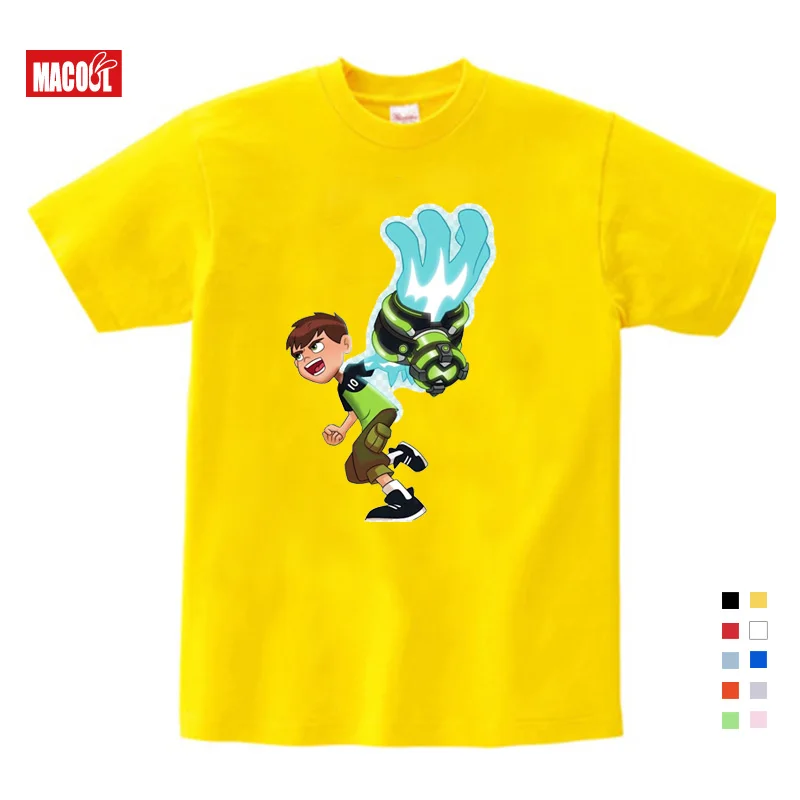 Лидер продаж; модные детские толстовки с капюшоном Omnitrix Ben 10; Одежда для мальчиков; толстовки и свитера для малышей; От 2 до 8 лет с рисунком аниме для мальчиков и девочек - Цвет: Kids T-shirt