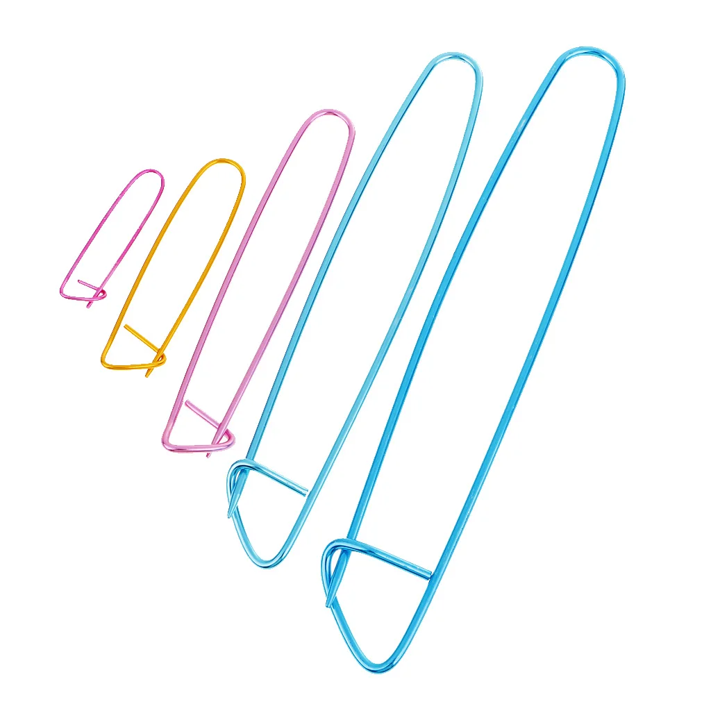 5 Pieces Knitting Crochet Hook Needles Pins Stitch Holder Craft Weaving DIY Tool