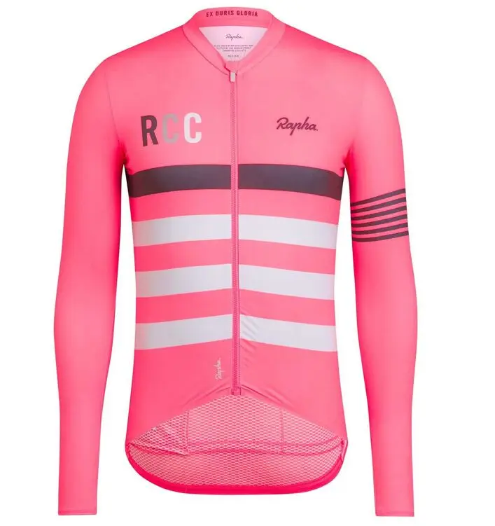Высокое качество RCC с длинным рукавом Майки для велоспорта pro team aero весна осень дышащая тонкая ткань велосипедная рубашка с длинным рукавом - Color: Cycling Jerseys