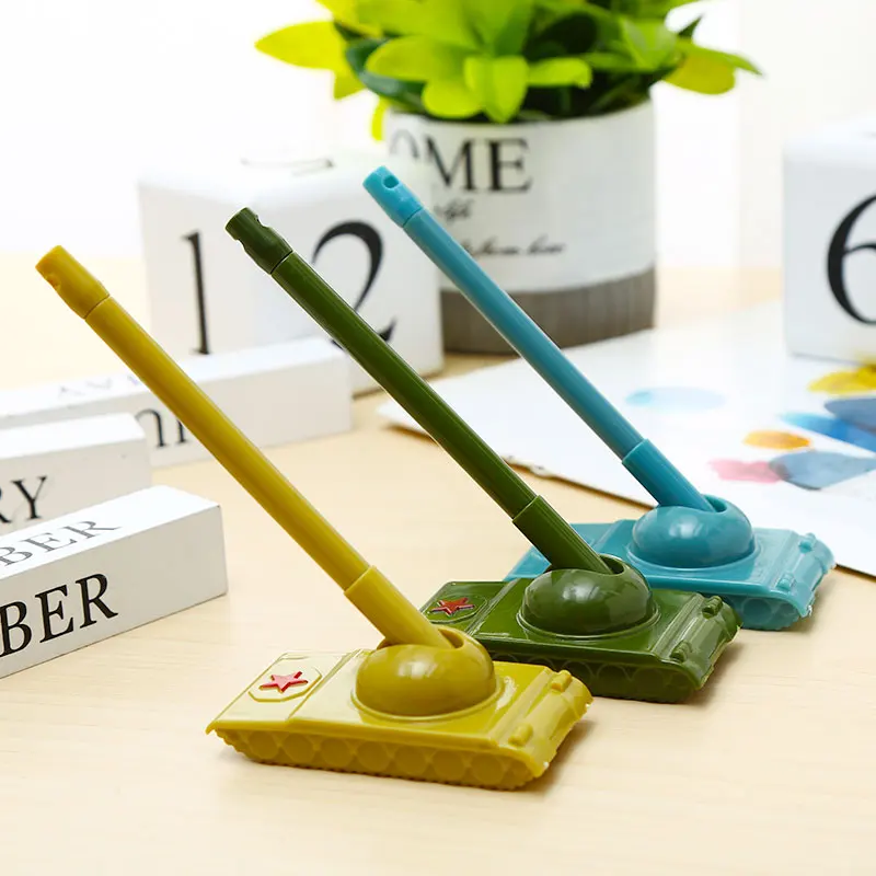 

Novelty Tank Gel Pen Cute Army Stationery Item Thing School Office Supply Kawaii Store Accessory Goods Boy Funny Stationary Bts