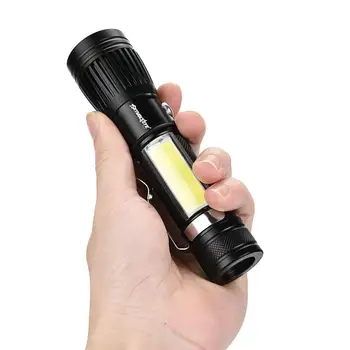 

LED Flashlight 2000 Lumen T6 LED Tactical Flashlight Torch 4Mode Zoomable Flashlight Waterproof Torch Light